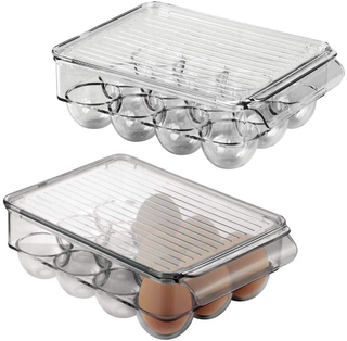 12 Eggs Stackable Plastic Covered Egg Tray
