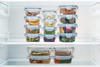 Airtight Leak Proof Easy Snap Lock Lunch Box BPA-Free Plastic Storage Container Set