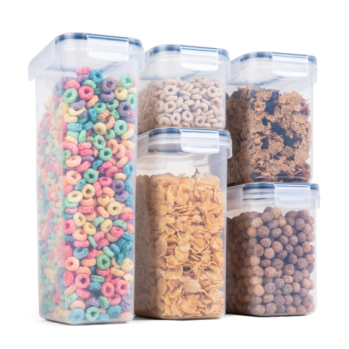 Kitchen Plastic Cereal Dry Food Storage Container Set