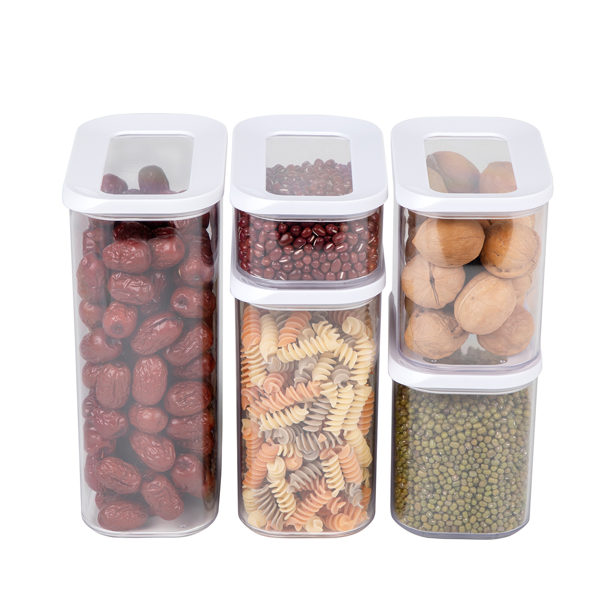 Stackable Cereal Food Storage Container Set