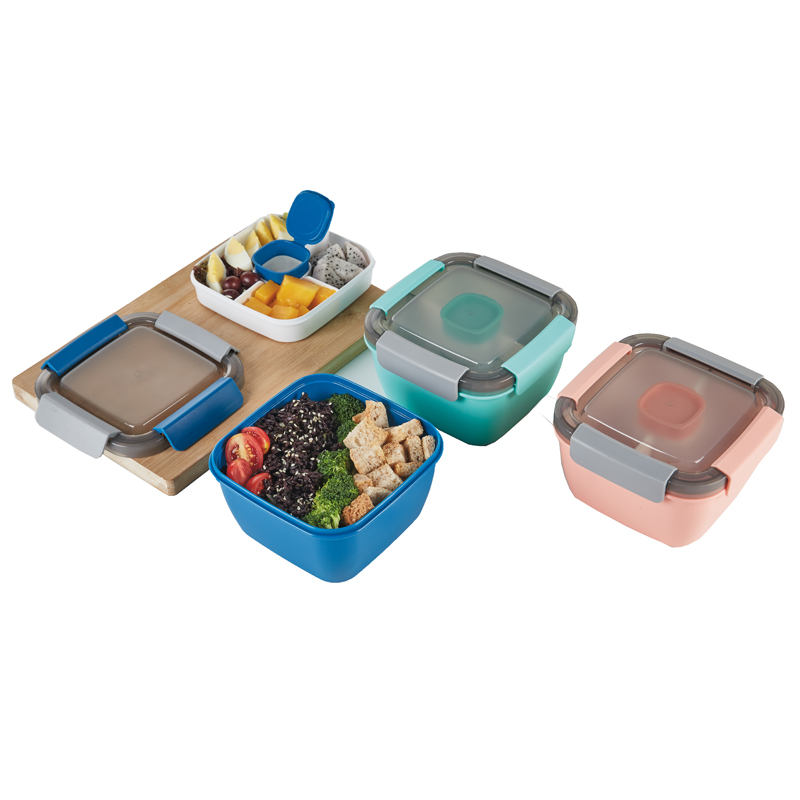 BPA FREE Plastic Salad Lunch Box Container