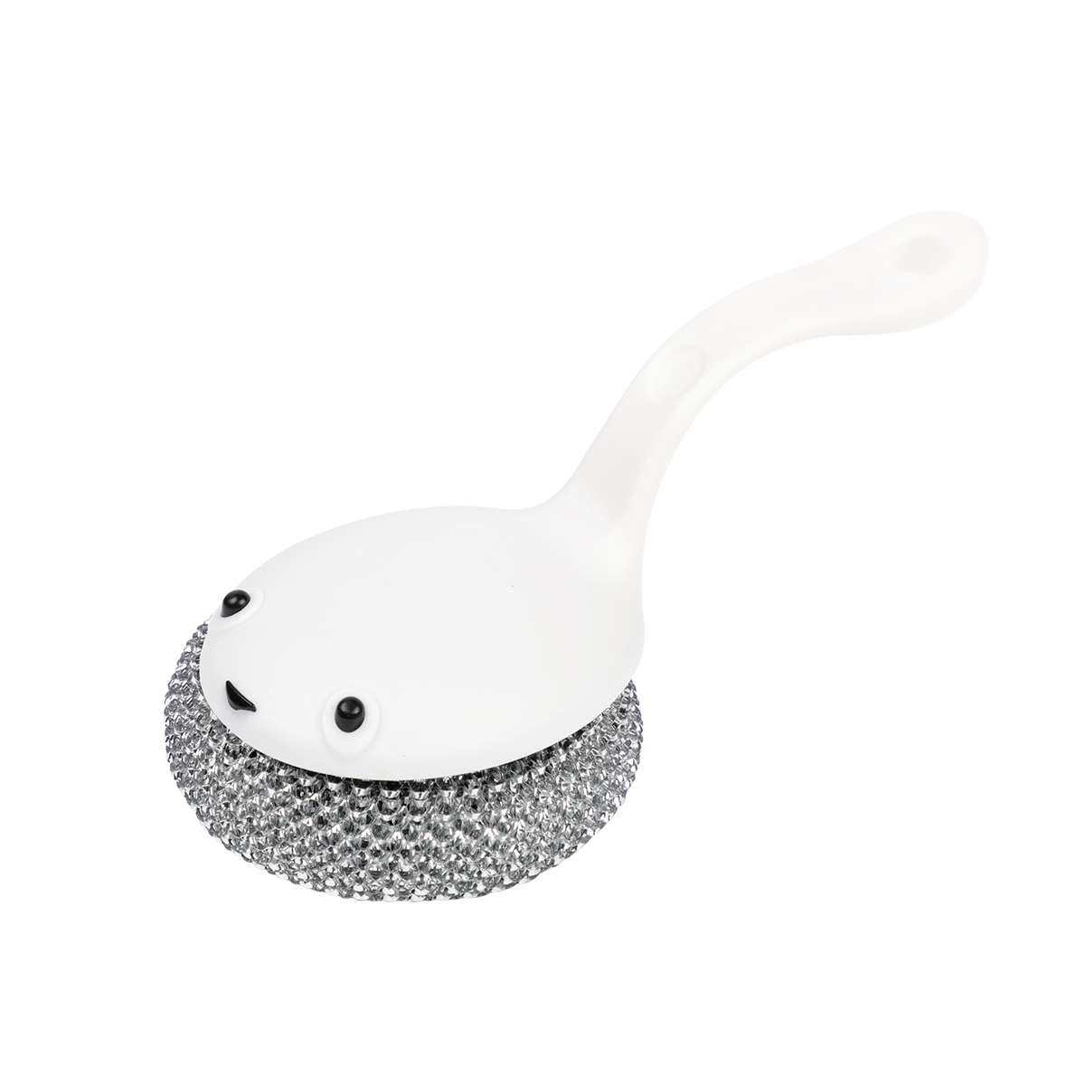 Cute Panda Design Pan&Pot Brush With Handle Kitchen Multi-Function,Dishes Brush Clean PET ball,Dishwasher Removable Oil-Free