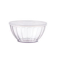 Medium Clear Serving Bowls,PET Salad Mixing Bowls