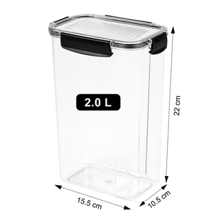  2.0L Plastic Airtight Food ContainerEasy-Lock Lids