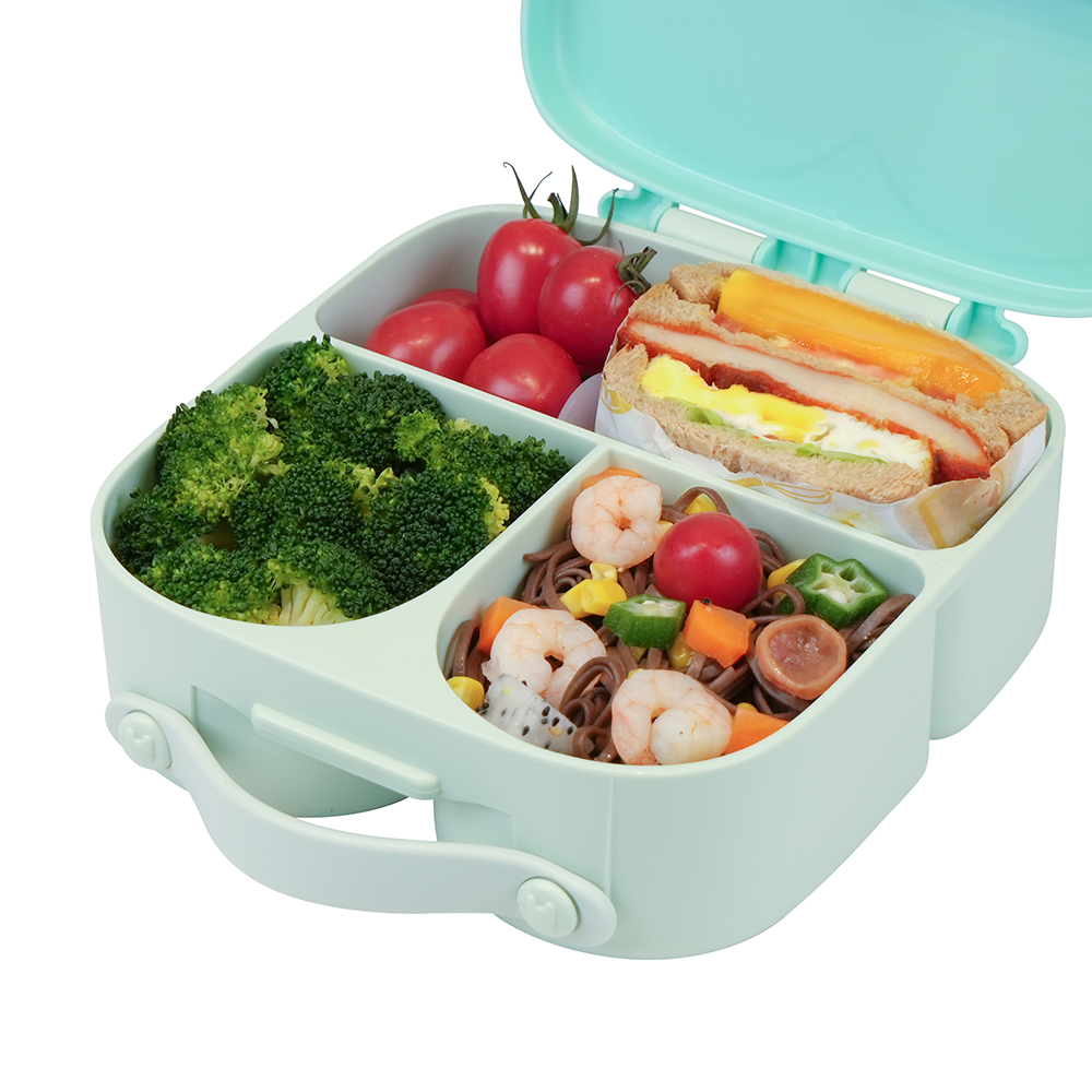 Kids Prints Leak-Proof, 4-Compartment Bento-Style Kids Lunch Box - Ideal Portion Sizes - BPA-Free, Dishwasher Safe