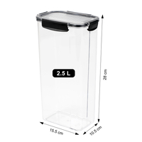  2.5L Plastic Airtight Food ContainerEasy-Lock Lids