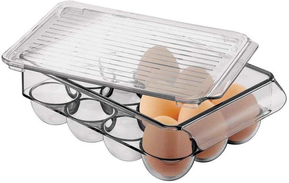 12 Eggs Stackable Plastic Covered Egg Tray