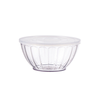 Small Clear Serving Bowls,PET Salad Mixing Bowls