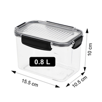  0.8L Plastic Airtight Food ContainerEasy-Lock Lids