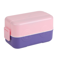 BPA-Free Bento Box Lunch Box Leak-Proof 3 Compartments Bento Box Kit With Detachable Divider