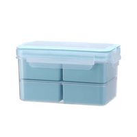 4 compartment lunch box, lunch box BPA free plastic