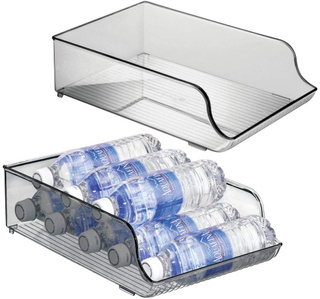 Transparent Refrigerator Drink Storage Bins