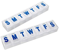Simple Design 7 Days Pill Organizer with Travel Case