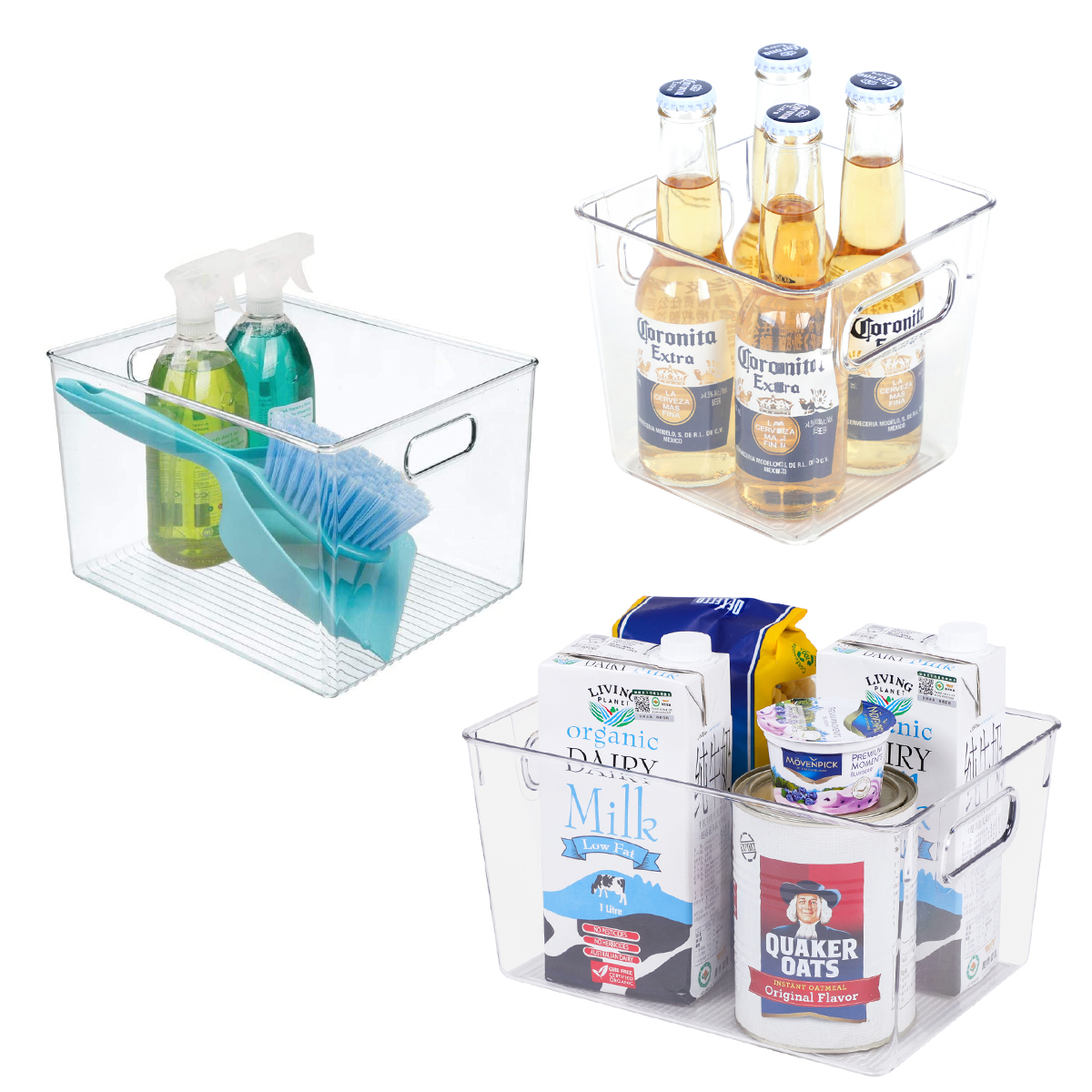 Refrigerator Storage Boxes Set of 3 Pcs